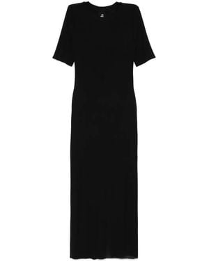 Thom Krom Geripptes Maxikleid - Schwarz