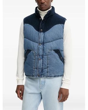 Levi's Denim Quilted Gilet - Blue