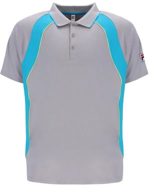 Fila Backspin Panelled Polo Shirt - Blue