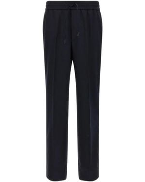 Brioni Elastic-waistband Trousers - Blue