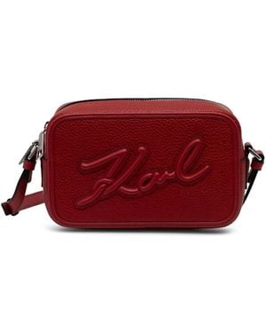 Karl Lagerfeld K/Skuare Cross Body Bag - Red