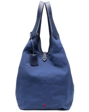 Polo Ralph Lauren Canvas Tote Bag - Blue