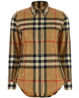 Burberry Camicia A Quadri - Metallizzato