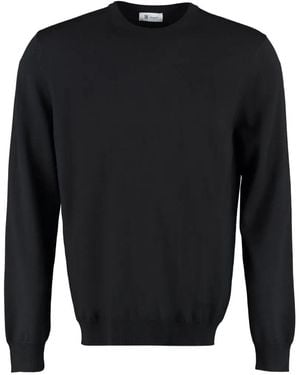 THE (Alphabet) Crew-Neck Sweatshirt - Black