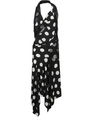 Junya Watanabe Lace-Detail Midi Dress - White