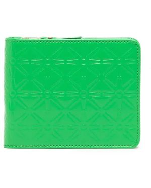 Comme des Garçons Embossed Leather Wallet - Green
