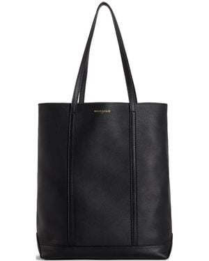 Maison Kitsuné Logo-Print Tote Bag - Black