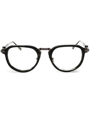 Philipp Plein Geometric-Frame Glasses - Black