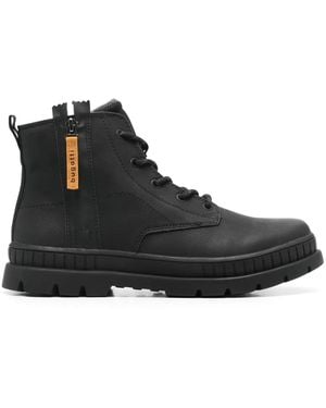 Bugatti Round-Toe Ankle Boots - Black
