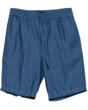 Brioni Drawstring-Fastening Shorts - Blue