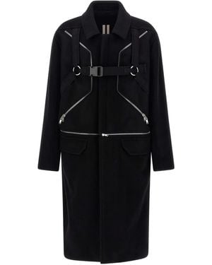 Rick Owens 'Blixa Jumbo Mac' Coat - Black