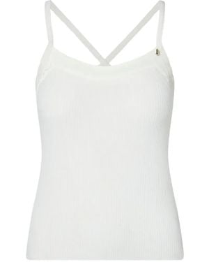 Liu Jo Cross-Back Knit Top - White