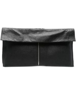 Alexander Wang Double-Zip Leather Clutch - Black