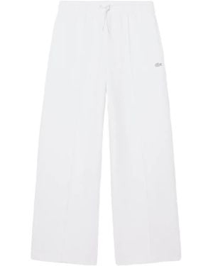 Lacoste Logo-Detail Drawstring Track Trousers - White
