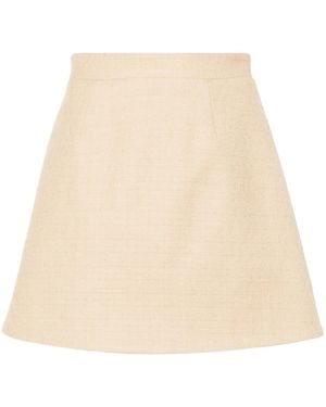 Patou Bouclé Mini Skirt - Natural