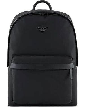 Emporio Armani Nylon Backpack - Black
