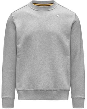 K-Way Baptiste Logo-Patch Sweatshirt - Gray