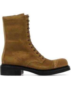 Miu Miu Lace-up boots - Braun