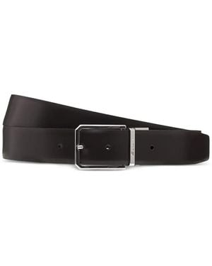 Santoni Buckle-Fastening Leather Belt - White