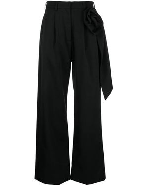 Simone Rocha Pantaloni Con Applicazione - Nero