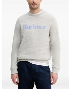 Barbour Logo-Embroidered Sweatshirt - Gray