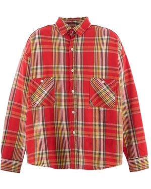 SAINT Mxxxxxx Check Pocket Shirt - Red