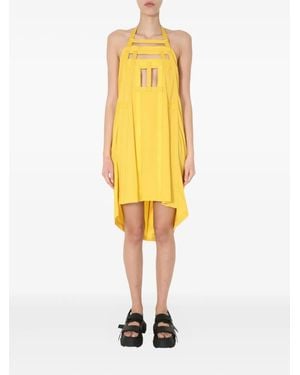Rick Owens Robe Sans Manches À Coupe Courte - Jaune
