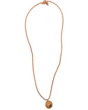 Dezso by Sara Beltran 18K Rose Fossilized Aquamarine Necklace - White