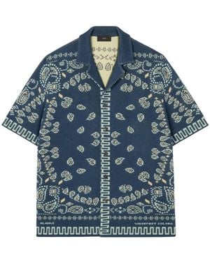 Alanui Bandana-Pattern Shirt - Blue