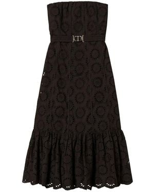 Twinset Broderie-Anglaise Dress - Black