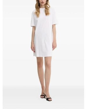 ARMANI EXCHANGE Short-Sleeve T-Shirt Dress - White