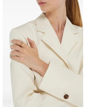 Ferragamo Anillo con doble banda y lazo - Neutro