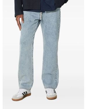 Aries Jeans Mit Logo-Stickerei - Blau