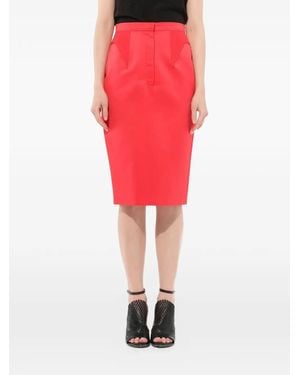 Givenchy A-Line Podium Skirt - Red