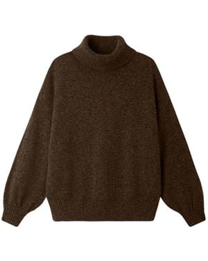 Sessun Niko Rollkragenpullover - Braun