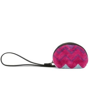 Missoni Zigzag-Pattern Coin Case - Pink