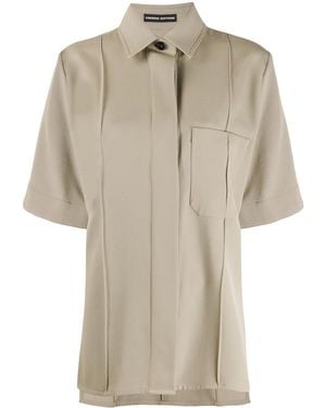 Kwaidan Editions Oversized Short Sleeved Shirt - Natural
