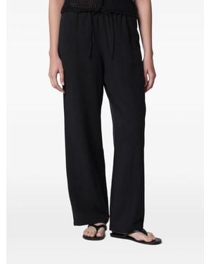 DUNST Drawstring-Waist Pants - Black
