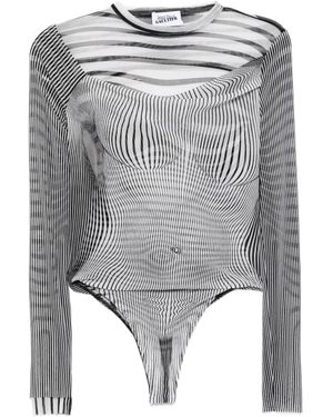 Jean Paul Gaultier The Draped Body Morphing ボディスーツ - グレー