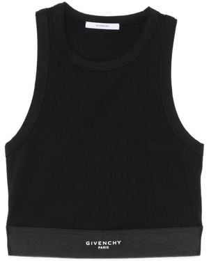 Givenchy Cropped Tank Top - Black