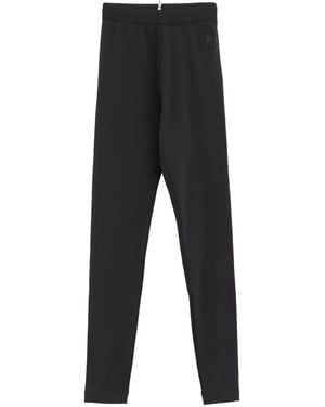 Moncler Logo-Patch Leggings - Black