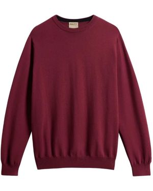 Woolrich Logo Cotton Crewneck Jumper - Red