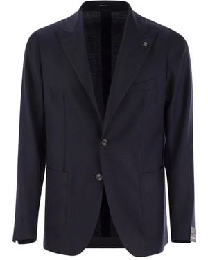 Tagliatore Two-Button Wool Blazer - Blue