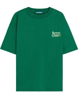 Barrow T-Shirt Met Ronde Hals En Grafische Print - Groen