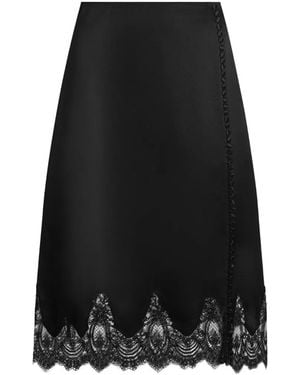 Dolce & Gabbana Falda De Seda - Negro