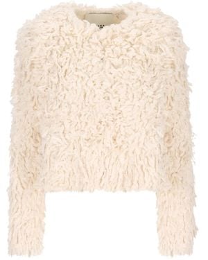Isabel Marant Fedra Faux-Fur Jacket - Natural