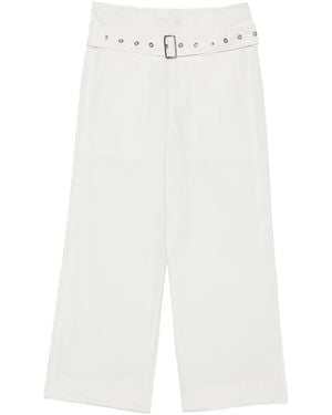 The Seafarer Melie Belt-Loop Trousers - White