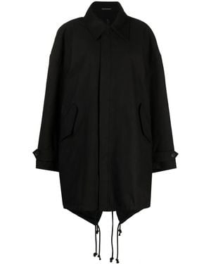 Yohji Yamamoto Military Backside Mods Coat - Black