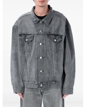 Junya Watanabe X Levi's Denim Trucker Jacket - Gray