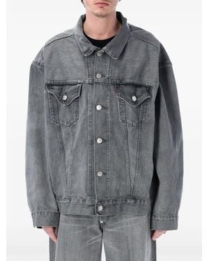 Junya Watanabe X Levi's Denim Trucker Jacket - Grey